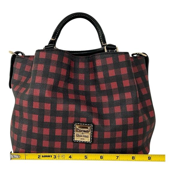 Dooney & Bourke Red/Black Checkered Bag - Picture 5 of 16